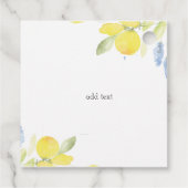 Sommer über Wasserfarben Geschenkanhänger (Rückseite)