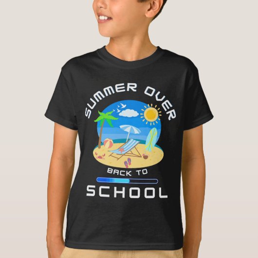 Sommer über zur Schule T-Shirt (Vorderseite)