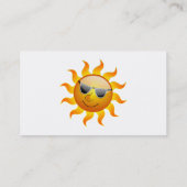 Sommer-Übungs-Geschäfts-Karte Visitenkarte (Rückseite)