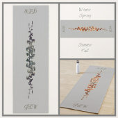 Sommer und Herbst Reben Grau Yoga Mat Yogamatte