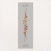 Sommer und Herbst Reben Grau Yoga Mat Yogamatte (Vorderseite)