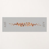 Sommer und Herbst Reben Grau Yoga Mat Yogamatte (Vorderseite (Horizontal))