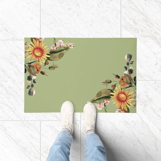 Sommer- und Herbstblumen Fußmatte (Indoor)