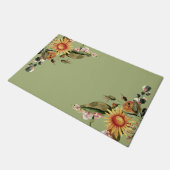 Sommer- und Herbstblumen Fußmatte (Schrägansicht)