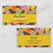 Sommer-und Spaß-bunter Strand drehen Visitenkarte (Vorne/Hinten)