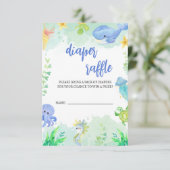 Sommer unter dem Meer Babydusche Windelwanne Begleitkarte (Stehend Vorderseite)