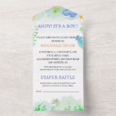 Sommer unter der Sea Baby Dusche All In One Einladung (Innen Boden)