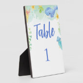 Sommer unter der Sea Baby Shower Tischnummer Fotoplatte (Seite)