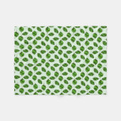 Sommer verlässt justierbares grünes Blatt-Muster Fleecedecke (Vorderseite (Horizontal))