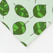 Sommer verlässt justierbares grünes Blatt-Muster Fleecedecke (Ecke)