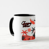Sommer-Vibe-Kaffeetasse Tasse (Vorderseite Links)