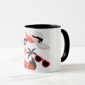 Sommer-Vibe-Kaffeetasse Tasse (VorderseiteRechts)