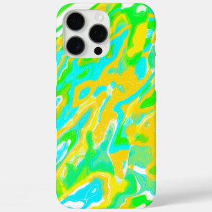 Sommer-Vibe Marmor-Textur Flüssigfarben-Mischung iPhone 16 Pro Max Hülle