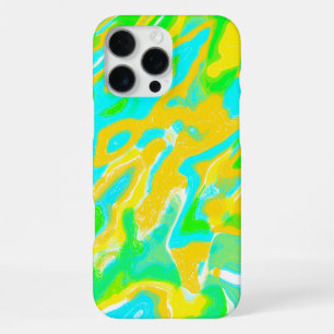 Sommer-Vibe Marmor-Textur Flüssigfarben-Mischung iPhone 16 Pro Max Hülle