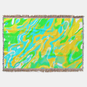 Sommer-Vibe-Marmor-Textur-Flüssiglack-Mischung Decke