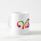 Sommer-Vibe-Print Kaffeetasse (Vorderseite Links)