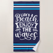 Sommer Vibes Boho Retro Sommer Genießen Sie die We Strandtuch (Vorderseite)