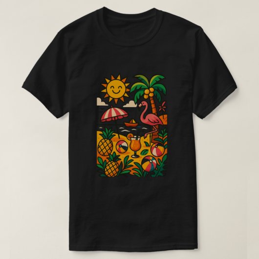 Sommer-Vibes Classic T-Shirt (Design vorne)