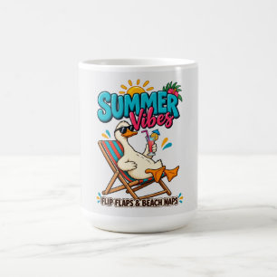 Sommer-Vibes-Ente – Flip Flops Flaschenöffner Kaffeetasse