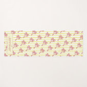 Sommer-Vibes Rosa Palmen Yogamatte (Vorderseite (Horizontal))