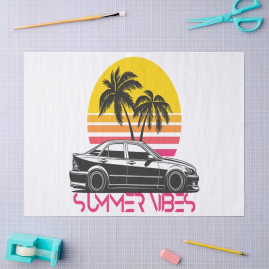 Sommer-Vibes Seidenpapier (Basteln)