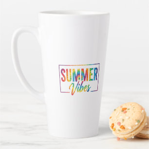 SOMMER-Vibes Tie-Dye-Regenbogen-Kaffeetasse Bold Milchtasse