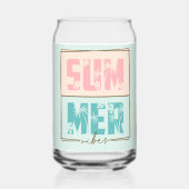 SOMMER Vibes Tropical Beach Life Dosenglas (Vorderseite)