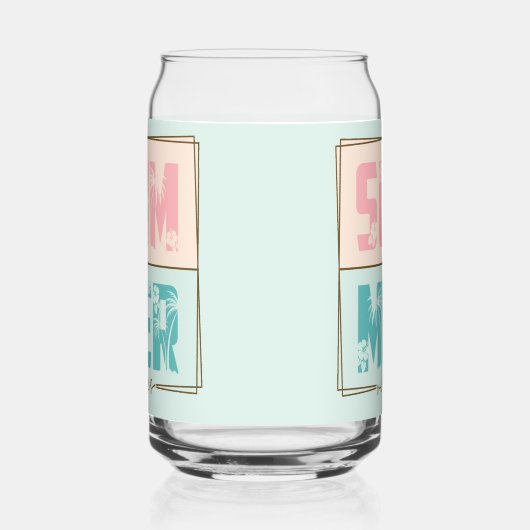 SOMMER Vibes Tropical Beach Life Dosenglas (Rechts)