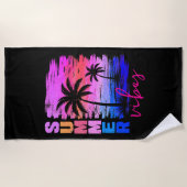 Sommer-Vibes Tropisch  Strandtuch (Vorderseite)