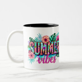 Sommer Vibes Zweifarbige Tasse