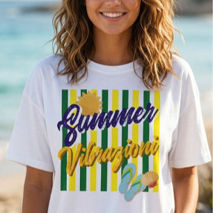 Sommer-Vibrazioni T-Shirt Italien Reise Tshirt
