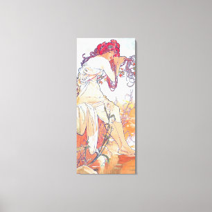 Sommer (vier Jahreszeiten), Alphonse Mucha Canvas  Leinwanddruck