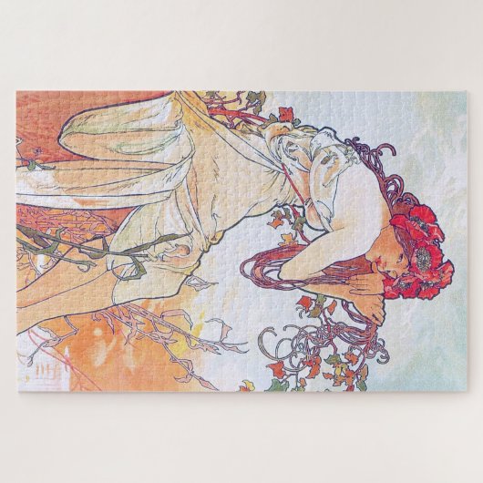 Sommer (vier Jahreszeiten), Alphonse Mucha Puzzle (Horizontal)