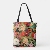 Sommer Vintager Garten glückliche Blume Muster Tasche (Rückseite)
