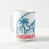 Sommer virginia beach- virginia kaffeetasse (Vorderseite Links)
