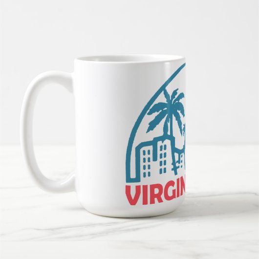 Sommer virginia beach- virginia kaffeetasse (Links)