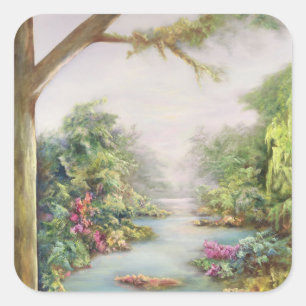 Sommer Vista 1998 Quadratischer Aufkleber