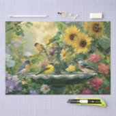 Sommer-Vogelbad-Versammlung Seidenpapier (Handwerk)