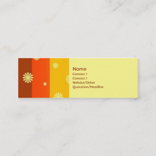 Sommer von 74 mini visitenkarte (Vorderseite)