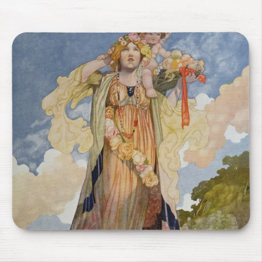 Sommer von den Jahreszeiten Mousepad (Vorne)