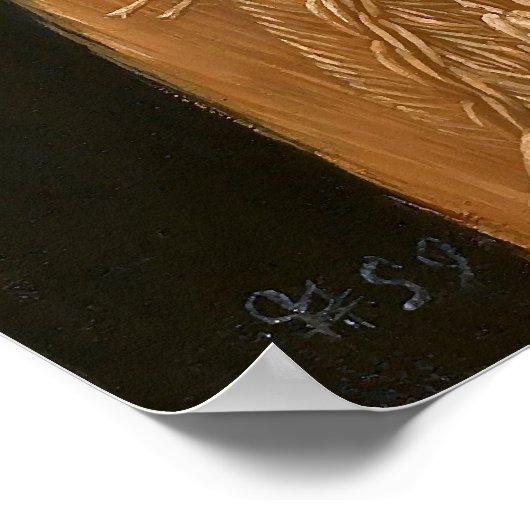 Sommer von Giuseppe Arcimboldo (1563) Poster (Ecke)