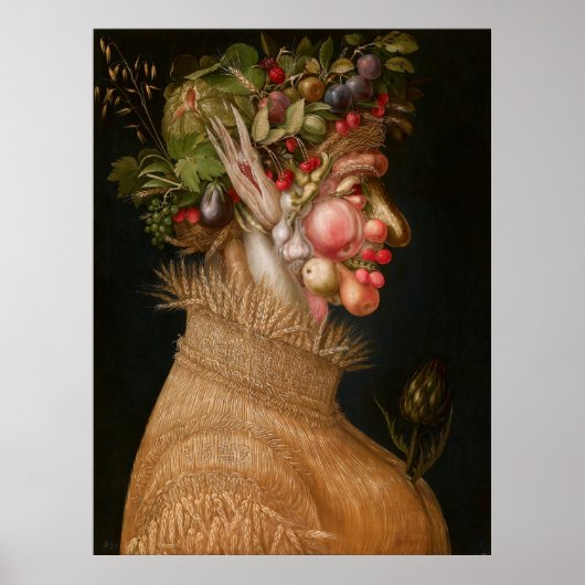 Sommer von Giuseppe Arcimboldo (1563) Poster (Vorne)