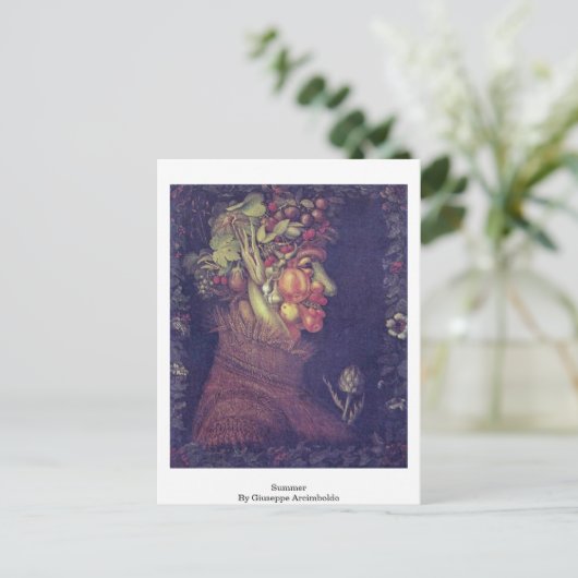 Sommer von Giuseppe Arcimboldo Postkarte (Stehend Vorderseite)