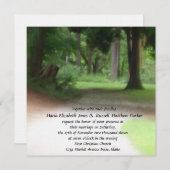 Sommer-Waldhochzeit Einladung (Vorne/Hinten)