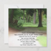 Sommer-Waldhochzeit Einladung (Vorderseite)