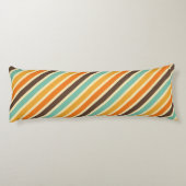 Sommer-Wärme Stripes Muster Seitenschläferkissen (Rückseite)