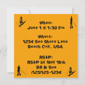 Sommer - Wasser-Sport-Einladung Einladung (Rückseite)