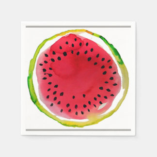 Sommer-Wasserfarbe-Wassermelone Serviette