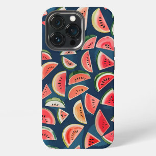 Sommer-Wasserfarbe-Wassermelonen-Scheiben-Muster iPhone 13 Pro Hülle