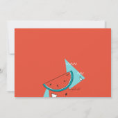 Sommer-Wassermelone-Einladungen Einladung (Rückseite)